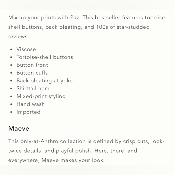 New Anthro MAEVE The Paz Blouse Patchwork Paisley Shirt Top Colorful Floral Pink - Picture 15 of 16